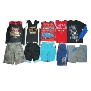 11 Piece Athletic School Outfits Lot Boys Size 7